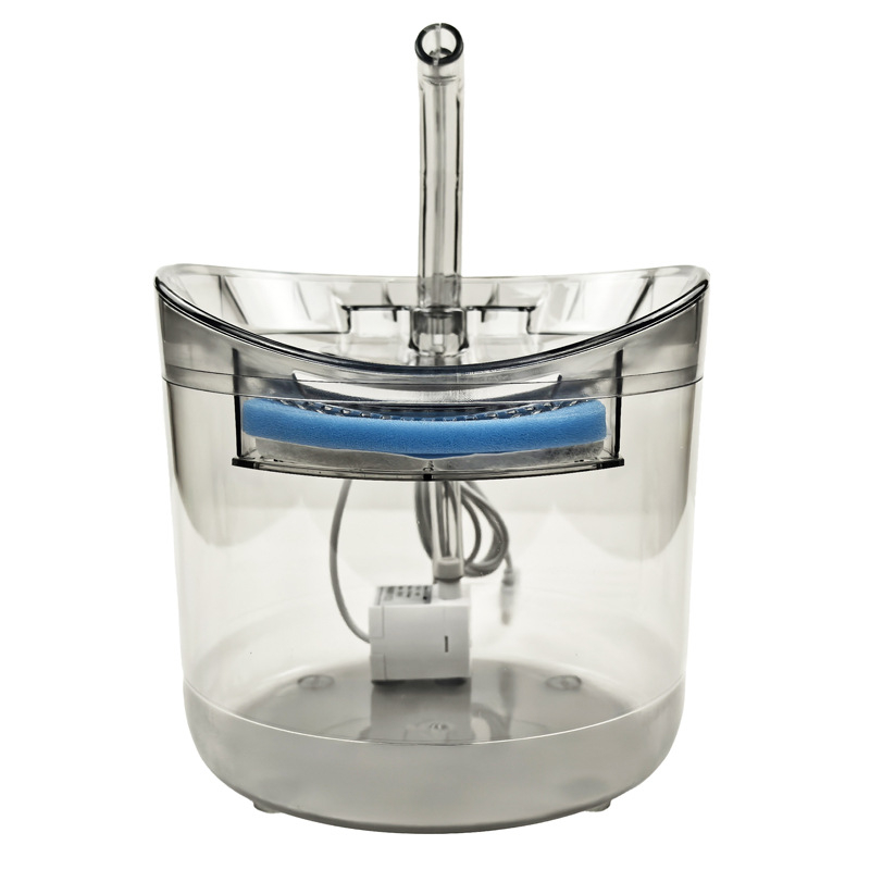 Mačji vodeni fontan s prozirnim faucetom, automatska cirkulacija, tihi rad, filtracija vode (Model: Pet transparent faucet water dispenser; Odvojivi; Težina: 535 g; Univerzalna kompatibilnost)