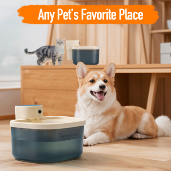 Fontána na vodu pre domáce zvieratá s automatickým doplňovaním a cirkulujúcou vodou – SOP1 model, odnímateľná, 2,5 kg, bez aplikácie