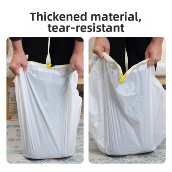 Чанта за котешка тоалетна за отпадъци, дебел HDPE, с връзка, еднократна, 50 бр