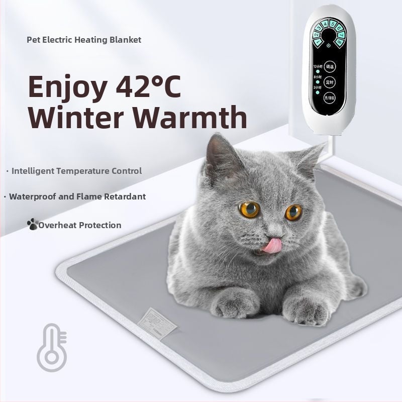 Padă electrică de încălzire pentru câini, pluș, nu se spală