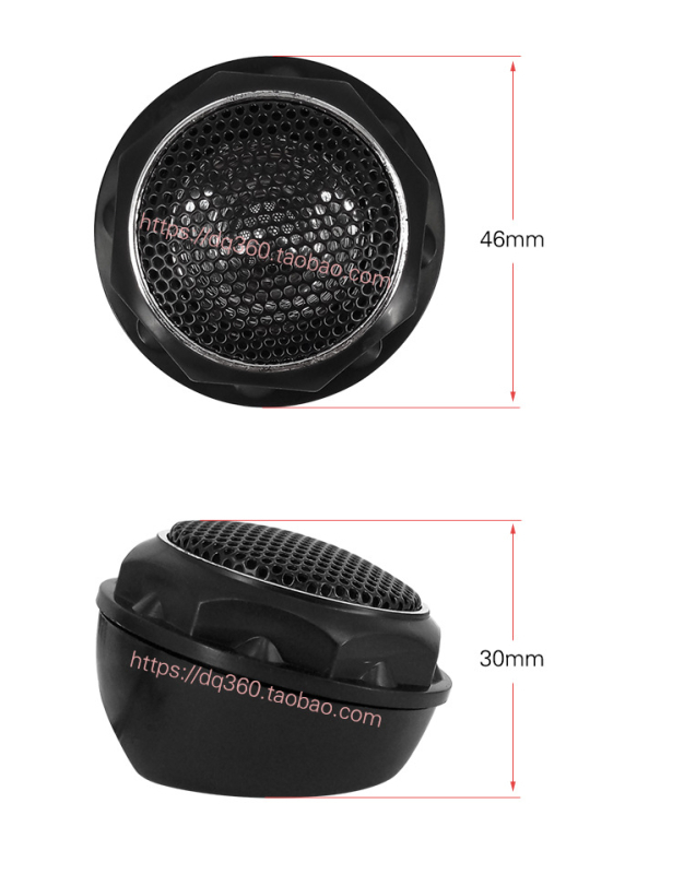 Set za poboljšanje automobilske audio opreme: visokotonac i subwoofer, model T280, impedancija 4 Ω, zvučna razina 35
