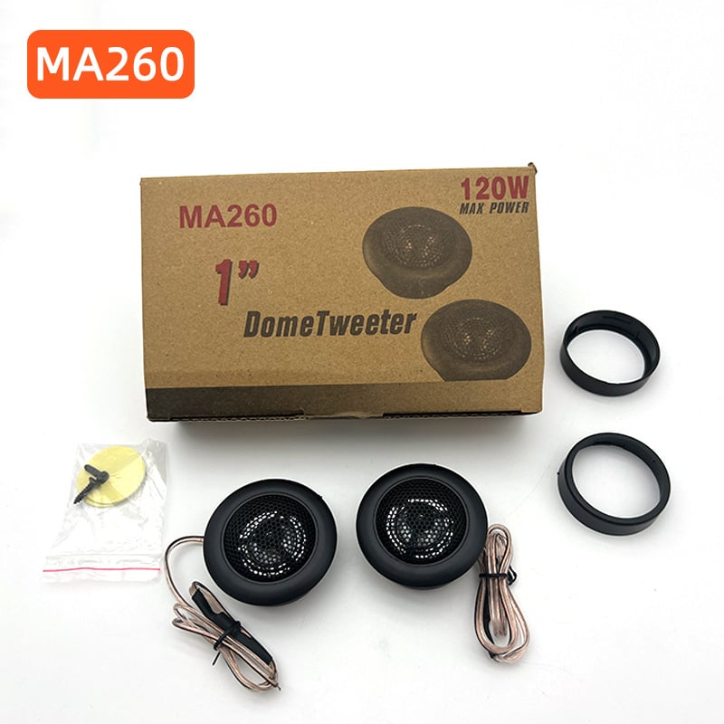 Auto visokotonac MA260 s aluminijskom membranom, 4 Ω, 120 W, 2 kHz–22 kHz, 93 dB