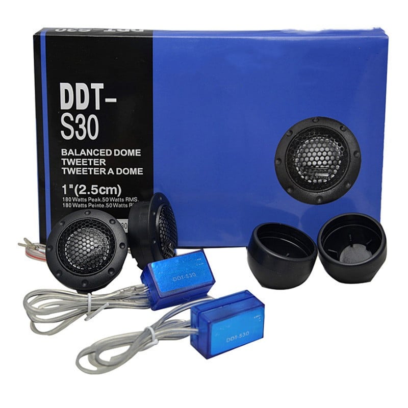 DDTS-30 automobilski visokotonac, 4 Ω, 180 W, frekvencijski odziv 4–26 kHz, osjetljivost 92 dB.