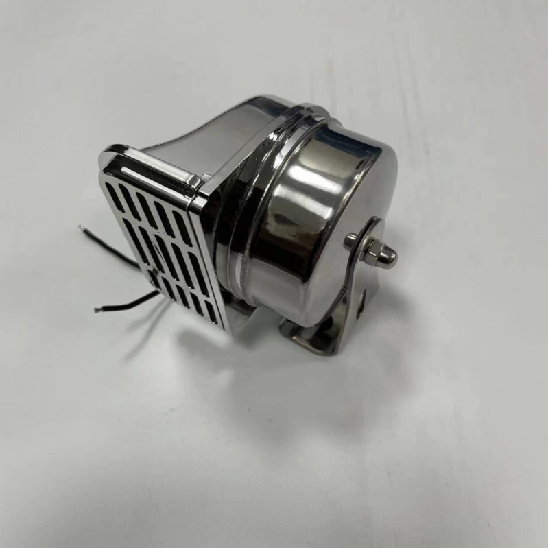 Ηλεκτρικός αυτοκινήτου κόρνος από ανοξείδωτο ατσάλι, υψηλός και χαμηλός τόνος, 12-24V, 110 dB