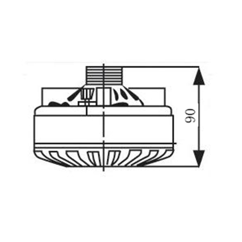 Min-sound 75W високочестотен драйвер DU-75X, единичен драйвер, хартиена диафрагма, външна магнитна система, еднопосочно излъчване