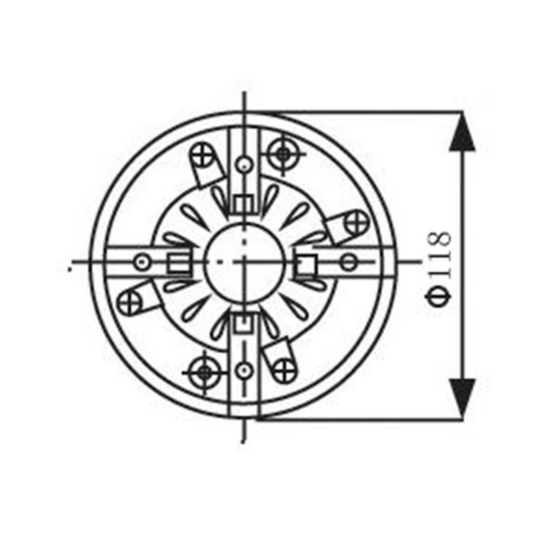 Min-sound 75W високочестотен драйвер DU-75X, единичен драйвер, хартиена диафрагма, външна магнитна система, еднопосочно излъчване