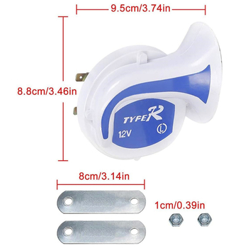 Auto snail horn Snail trumpet, impedancija 8 Ω, zvuk 105-115 dB, KTCTIGER