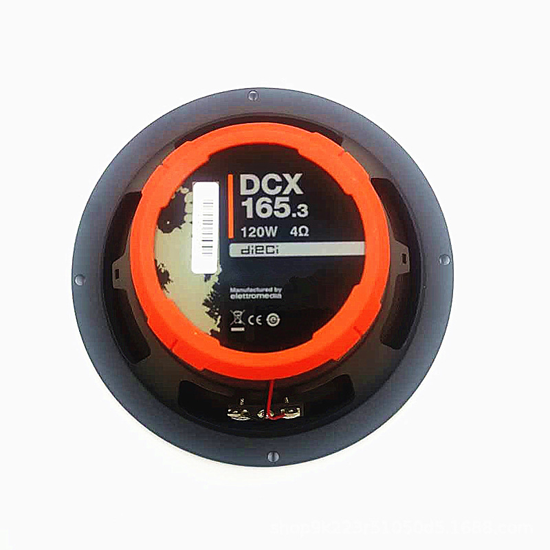 DCX165.3 auto-koaksijalni zvučnik, 4 Ω, 60–120 W, osjetljivost 93 dB, jednocijevna zavojnica