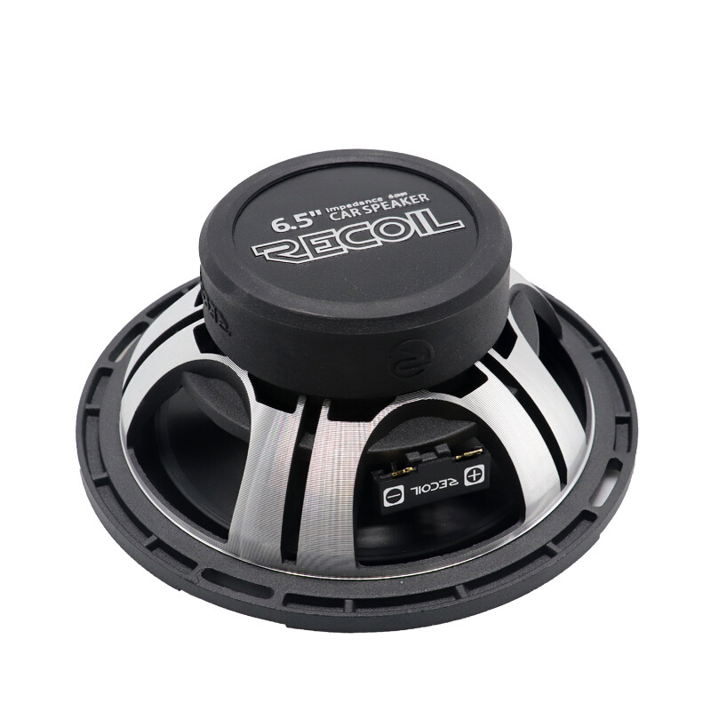 Recoil koaksiālais divvirzienu automašīnas skaļrunis ar rogu dizainu, 12V, 150W, 3.2Ω, 63Hz-20kHz, 88dB