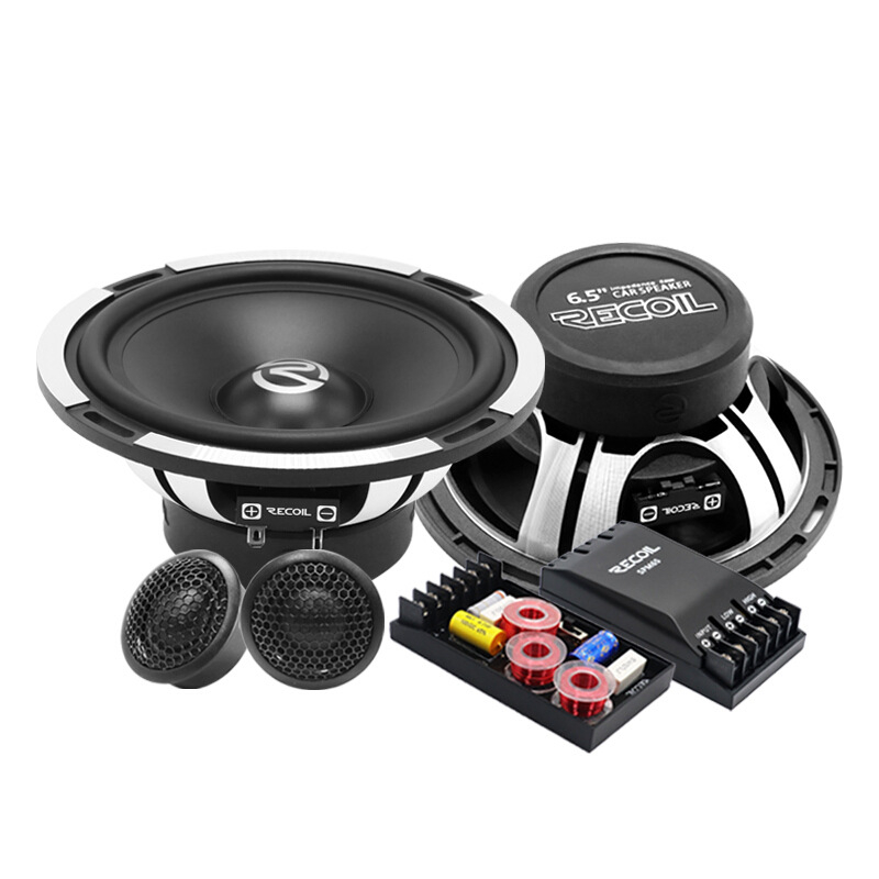 Recoil koaksiālais divvirzienu automašīnas skaļrunis ar rogu dizainu, 12V, 150W, 3.2Ω, 63Hz-20kHz, 88dB