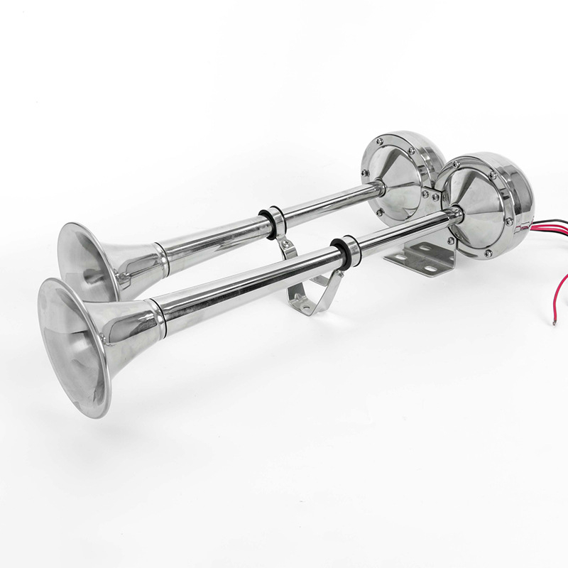 Automobilski električni rog s dvostrukom cijevi, SPSL-1024, 12–24V, 8 Ω, 105±5 dB