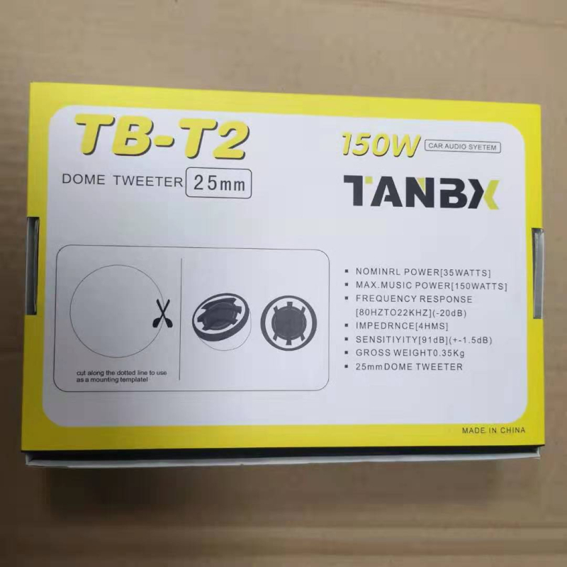 Automobilski bas rog TB-T2, 4 Ω, 91 dB, Univerzalna kompatibilnost