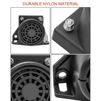 Autóelektrikus kürt YC-402 hangszóró teherautók számára, építőipari járművek és targoncák, 9–80V, 15W, 8Ω, 107dB
