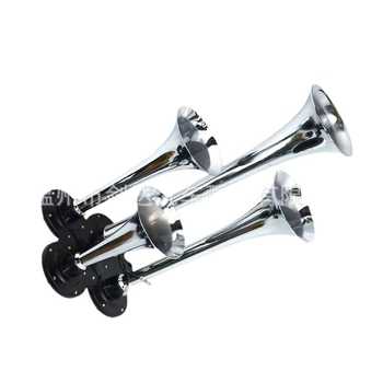 Négycsöves fém elektromos légkürt, modell jd4008, 150 dB, 600–750 Hz, 50 W, autókhoz, teherautókhoz és motorkerékpárokhoz