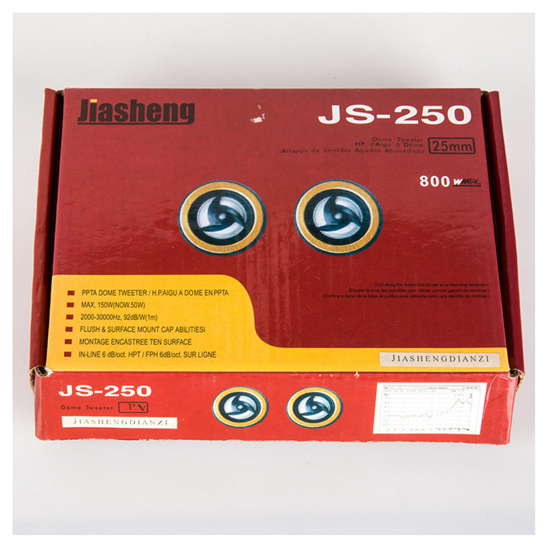 Automobilový výškový reproduktor, model 250, impedancia 4 Ω, výkon 10 W, napätie 12 V