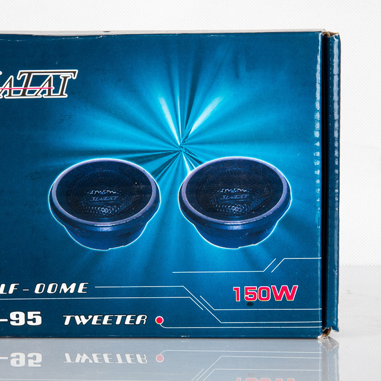 Автомобилен твитер, диаметър 6 см; Мощност: 12; Импеданс: 4 Ω; Чувствителност: 85; Честотен отговор: 89