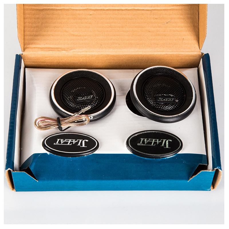 Автомобилен твитер, диаметър 6 см; Мощност: 12; Импеданс: 4 Ω; Чувствителност: 85; Честотен отговор: 89