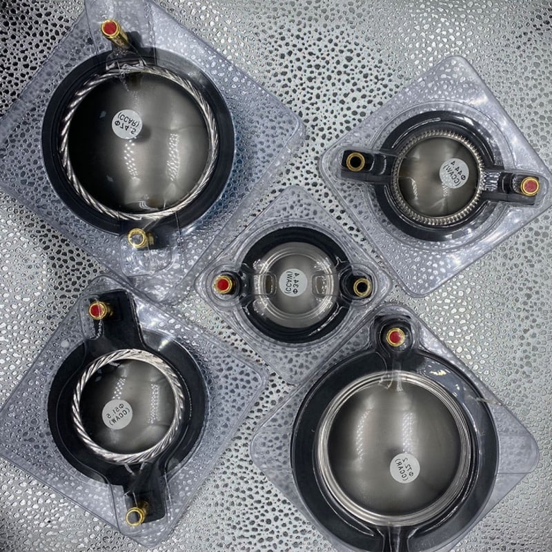 Tweeter meghajtófej hangfalhoz polimer membránnal, koaxiális összetétel, 44.4 hangtekercs