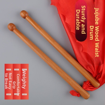 Waist Drum Sticks, pāris – jujube wood, modelis 2, sudraba pārklājums, zelta pārklājums, komplekts 2