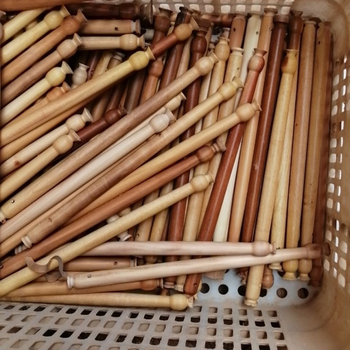 Waist Drum Sticks, pāris – jujube wood, modelis 2, sudraba pārklājums, zelta pārklājums, komplekts 2