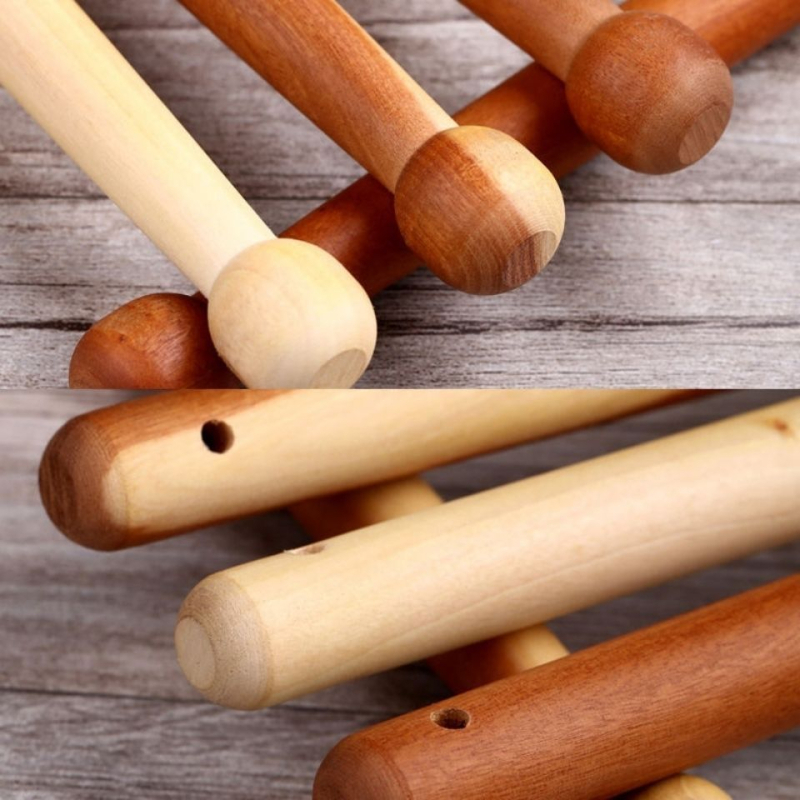 Waist Drum Sticks, pāris – jujube wood, modelis 2, sudraba pārklājums, zelta pārklājums, komplekts 2
