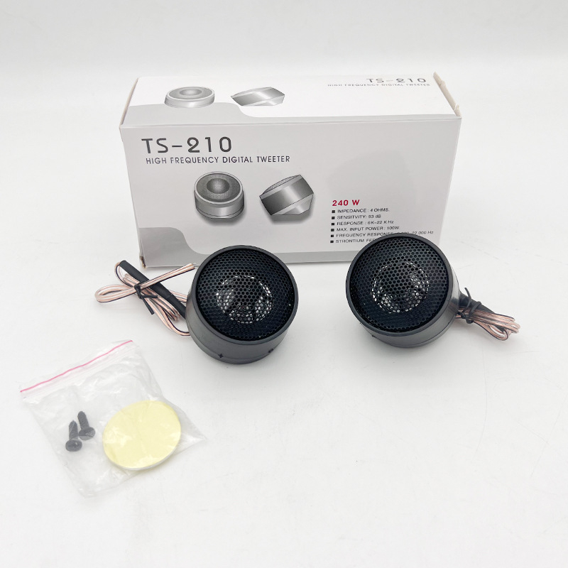 Автомобилен твитер TS-210, универсална съвместимост (TS-210, 4 Ω, 240 W, 6000-22000 Hz, 93 dB)