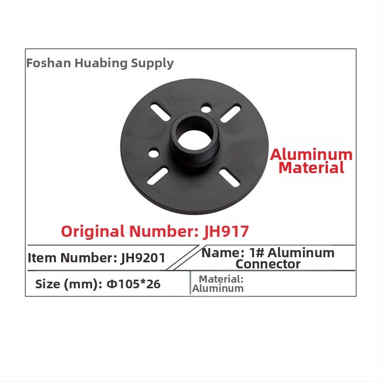 Adaptér pre vysokofrekvenčný reproduktor s vonkajším závitom a flange, Hliník, Model 1#