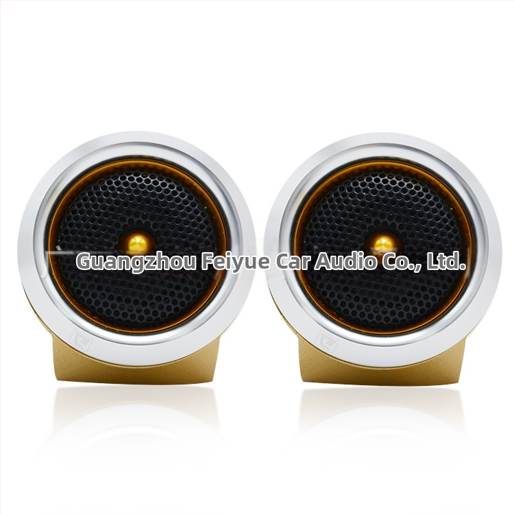 AL28 aliuminio lydinio automobilių aukštadažnis garsiakalbis; Tipas: automobilių aukštadažnis; Modelis: AL28; Varža: 4 Ω; Galia: 50–120 W; Dažnio atsakas: 80–22 kHz