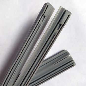 Ștergător de parbriz din silicon, design cu trei secțiuni; compatibil cu interfața U, unghi de ștergere 90°, motor 24V, ștergător integrat