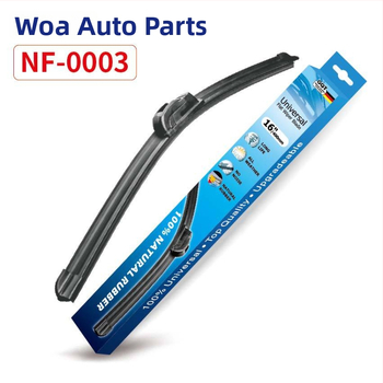 Automobilový stierač NF-0003, Boneless, univerzálny tvar U, prírodná guma, plný rozsah stierania