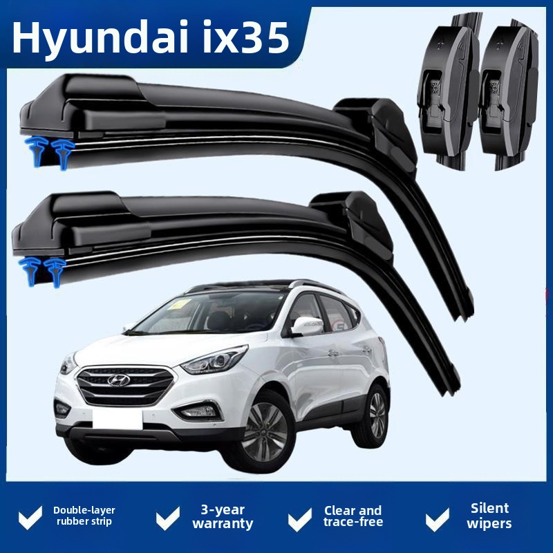 Hyundai ix35 bezokvirni brisači s dvostrukom gumom, za prednje i stražnje staklo, s posebnim interfejsom