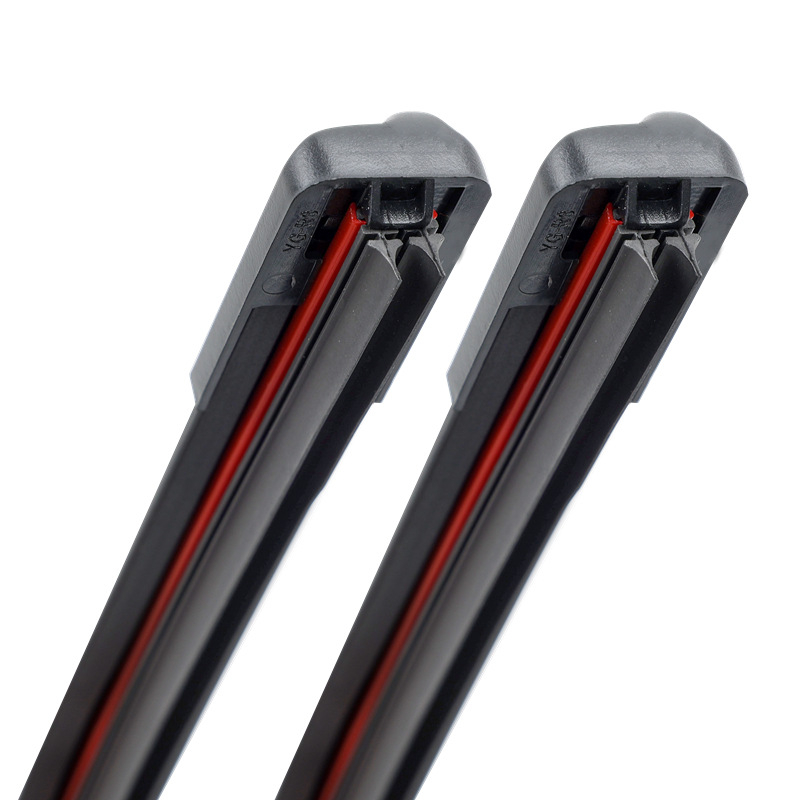 Brisač automobila s dvostrukom gumom trakom i zamjenjivim klipom, universalno za ramena 14–28 mm, 90° brisanje