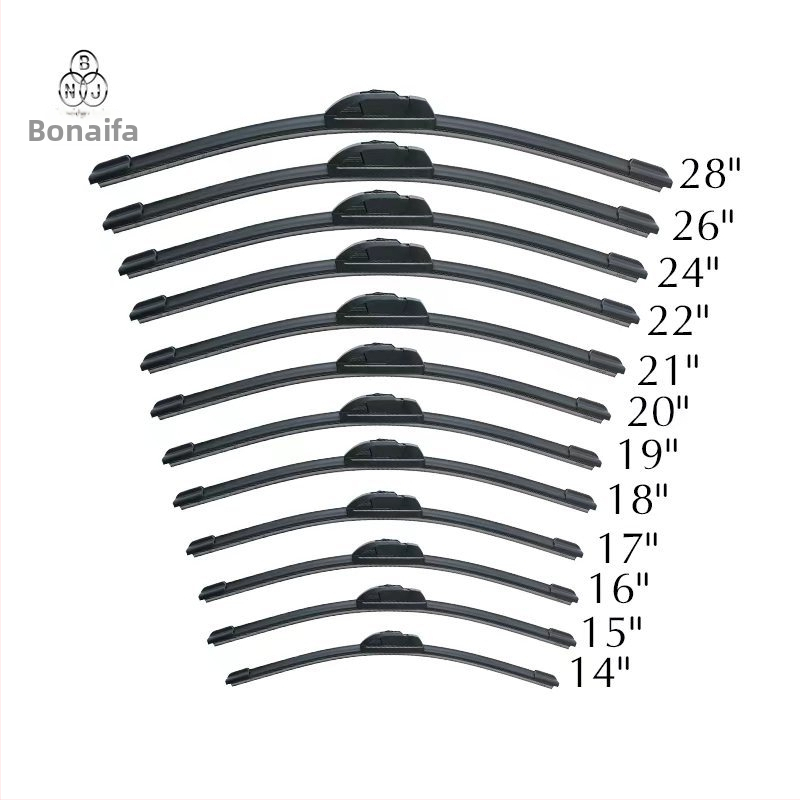 Ștergător auto, a doua generație, cu interfață în formă de U, model 14-26, braț de 350–650 mm, cauciuc natural