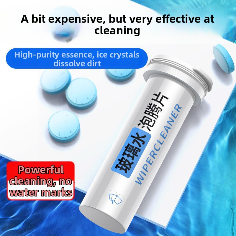 Huijia kontsentreeritud tahke kihisev tablett auto tuulepritsi vedeliku jaoks – 15 tk, eemaldab õliflemi ja tõrjub putukaid