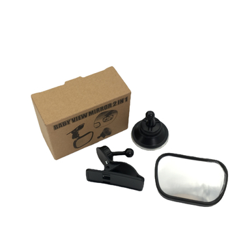 Unutarnje automobilno ogledalo za bebu sa usisnom kapom (FX-M369, universalni tip, sferično ogledalo, PE poklopac, plastično ogledalo)