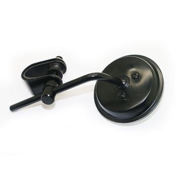 Oglindă retrovizoare pentru motocicletă, rotundă, montaj tip etrier, acoperire din oțel, modelul 2057-1