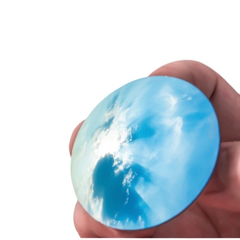 Ρυθμιζόμενος κυκλικός καθρέφτης οπισθοπορείας, μικρός καθρέφτης για νεκρή ζώνη ορατότητας, χωρίς πλαίσιο, περιστρεφόμενος, κρυστάλλινο διαυγές γυαλί