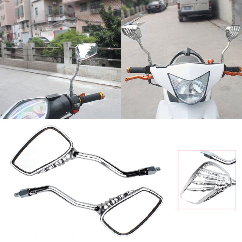 Motociklistički retrovizor Ghost Rearview Mirror – ravno ogledalo, staklo, kućište od aluminijske legure, brenda Cheyoumeng