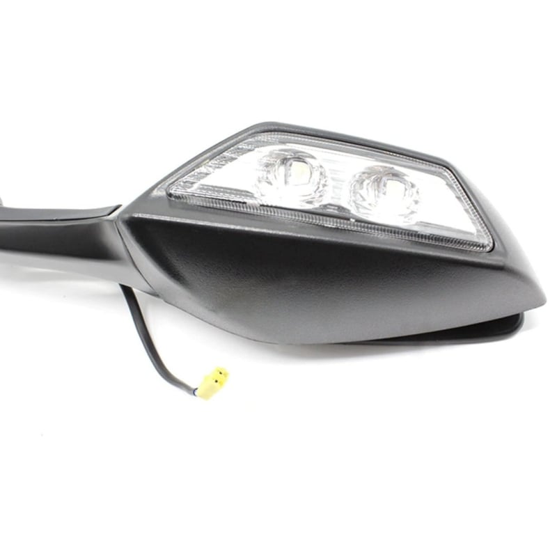 Задно огледало за мотоциклет – ABS корпус, квадратна форма, модел H3215, дясна резба, универсална употреба