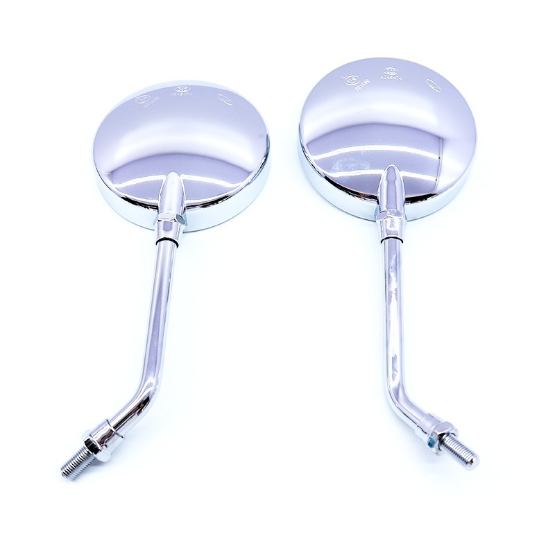 Motociklističko retrovizor, dvostruka zakrivljenost, model 2064, staklena ploha, ABS kućište