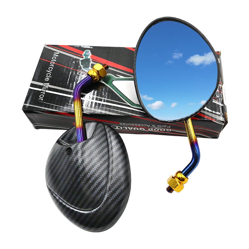 Oglindă retrovizoare modificată pentru scuter electric – Modelul 3212; oglindă plană; 5-150V; ABS