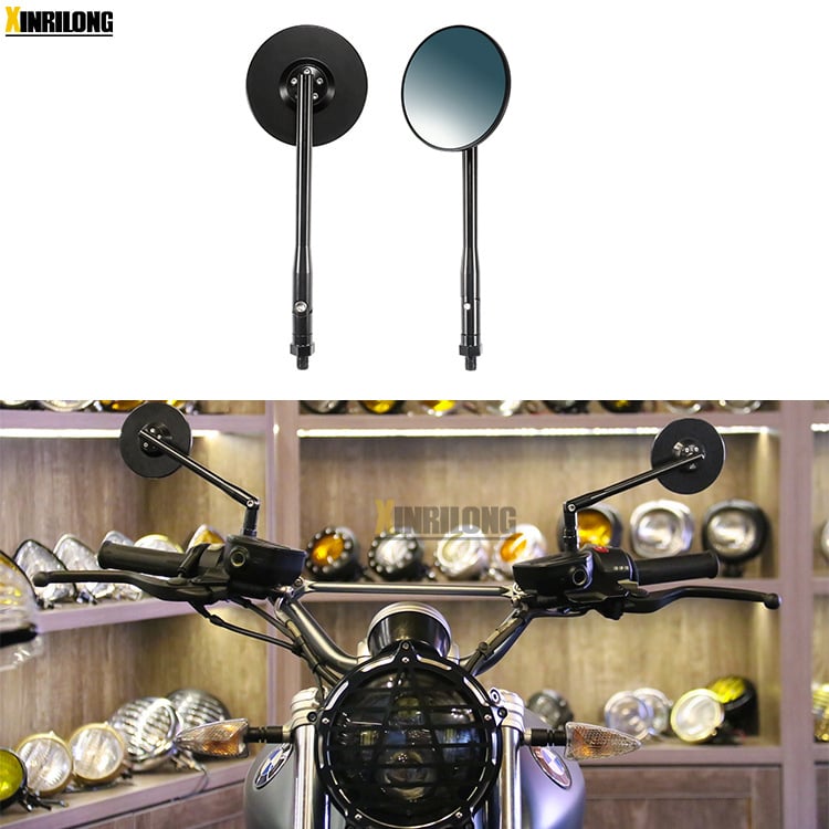 Zadnje ogledalo za motocikl, HP-J024, plosno ogledalo, staklena površina, aluminijsko kućište, brend New Rilong