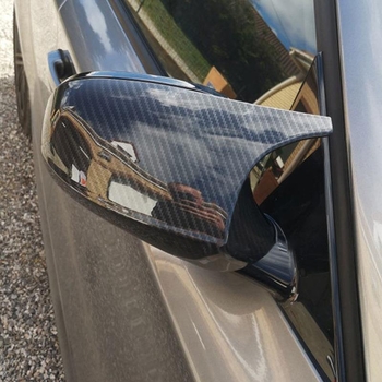 Kryt kućišta retrovizora za BMW E90/E92 — ABS, karbonska tekstura, rog-stil dizajn