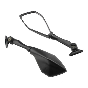 Мотоциклетно огледало за обратно виждане, ABS корпус, квадратно огледало, модел 134, монтаж с лява и дясна резба, висока удароустойчивост