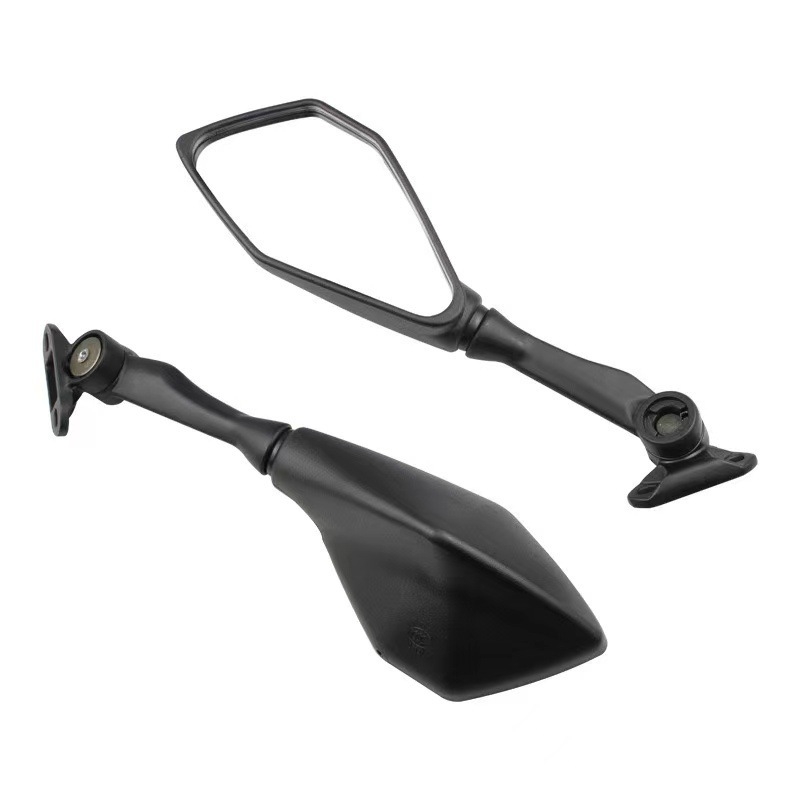 Мотоциклетно огледало за обратно виждане, ABS корпус, квадратно огледало, модел 134, монтаж с лява и дясна резба, висока удароустойчивост