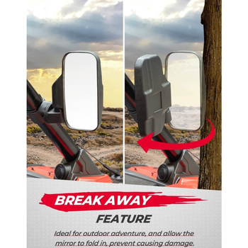 Задно огледало за UTV - PP покритие, съвместимо с 1.75in и 2in (Номер на част Xc-cx-01; Марка XCLPF)