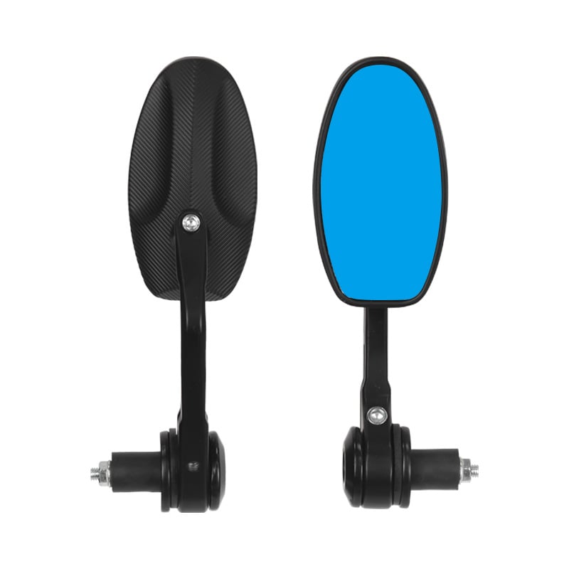 Задно огледало за мотоциклет, елипсовидна форма, CNC алуминиева сплав, съвместимо с 22 мм кухи ръкохватки, модел 392