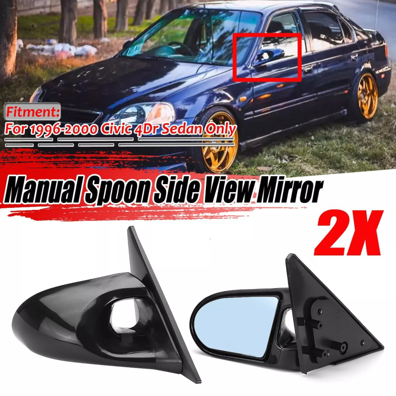Retrovizor za Civic 1996-2000, par, ravno ogledalo, ABS, za Civic s 4 vratima