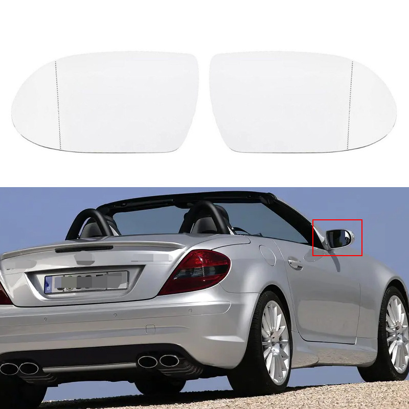 Oglindă retrovizoare pentru Mercedes-Benz SLK/R171/R230 (04-08), model 52103, oglindă plată, 12V