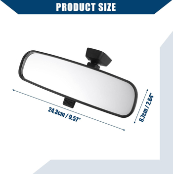 oglindă retrovizoare interioară, universală pentru Toyota Hilux/Vios/Camry/Prius; model 87810-06041; oglindă plană; sticlă; capac oglindă PP